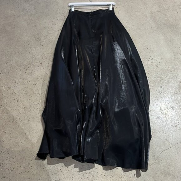 JS Collections Black Iridescent Full-Length Skirt - Picture 2 of 9